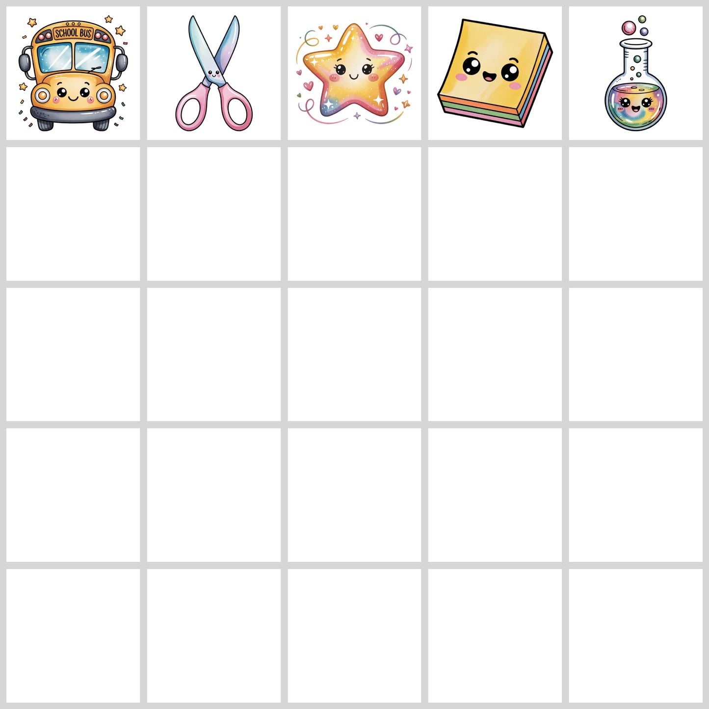 Kawaii Back to School Clipart Pack | Resell Rights Included