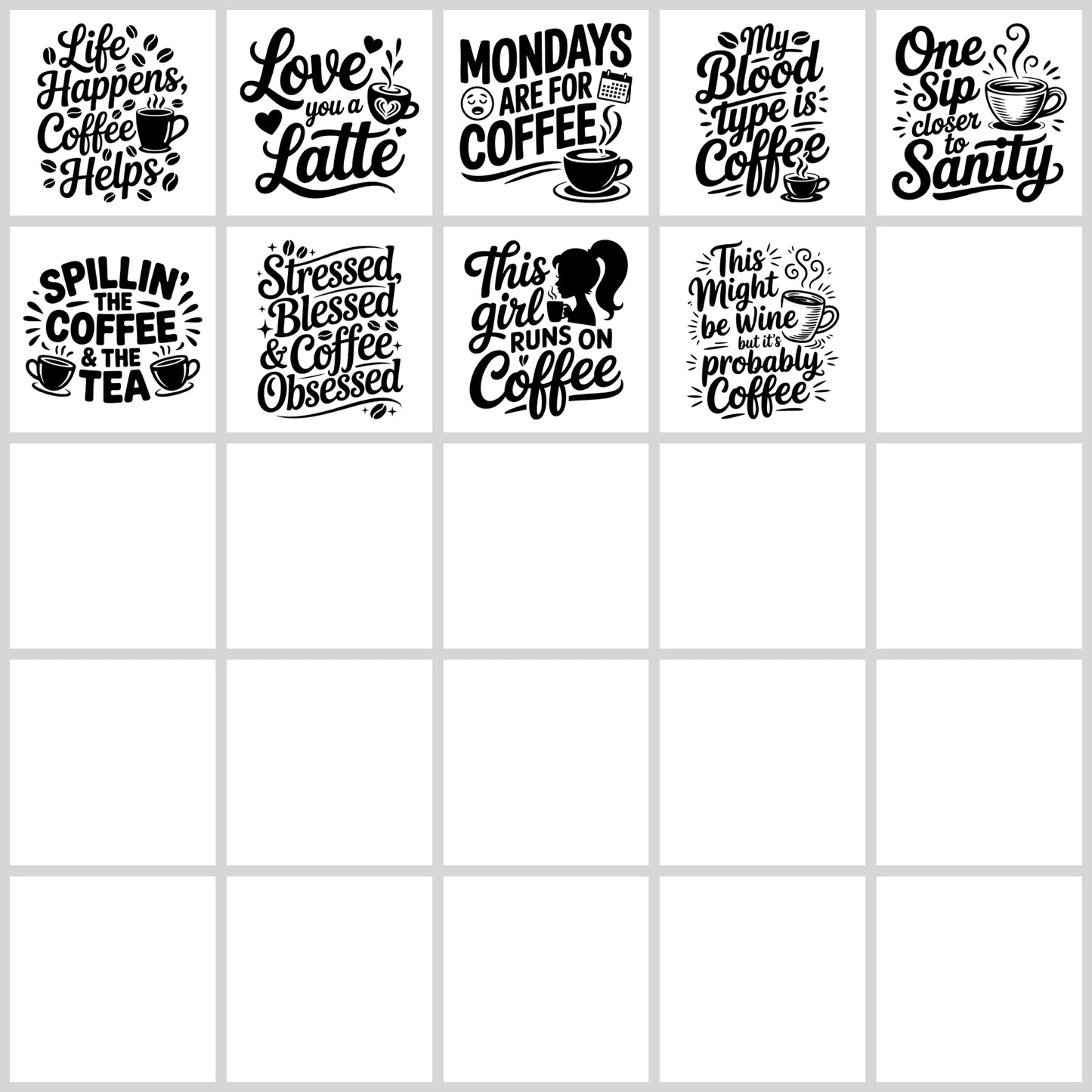 Coffee SVG Bundle | Resell Rights Included