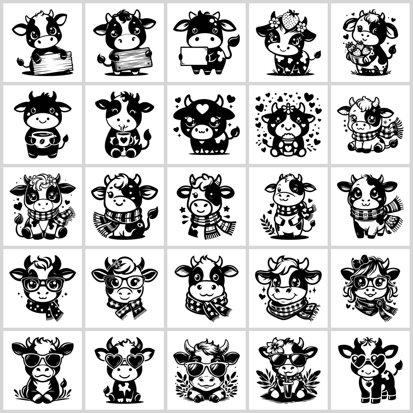 Cow SVG Bundle | Resell Rights Included