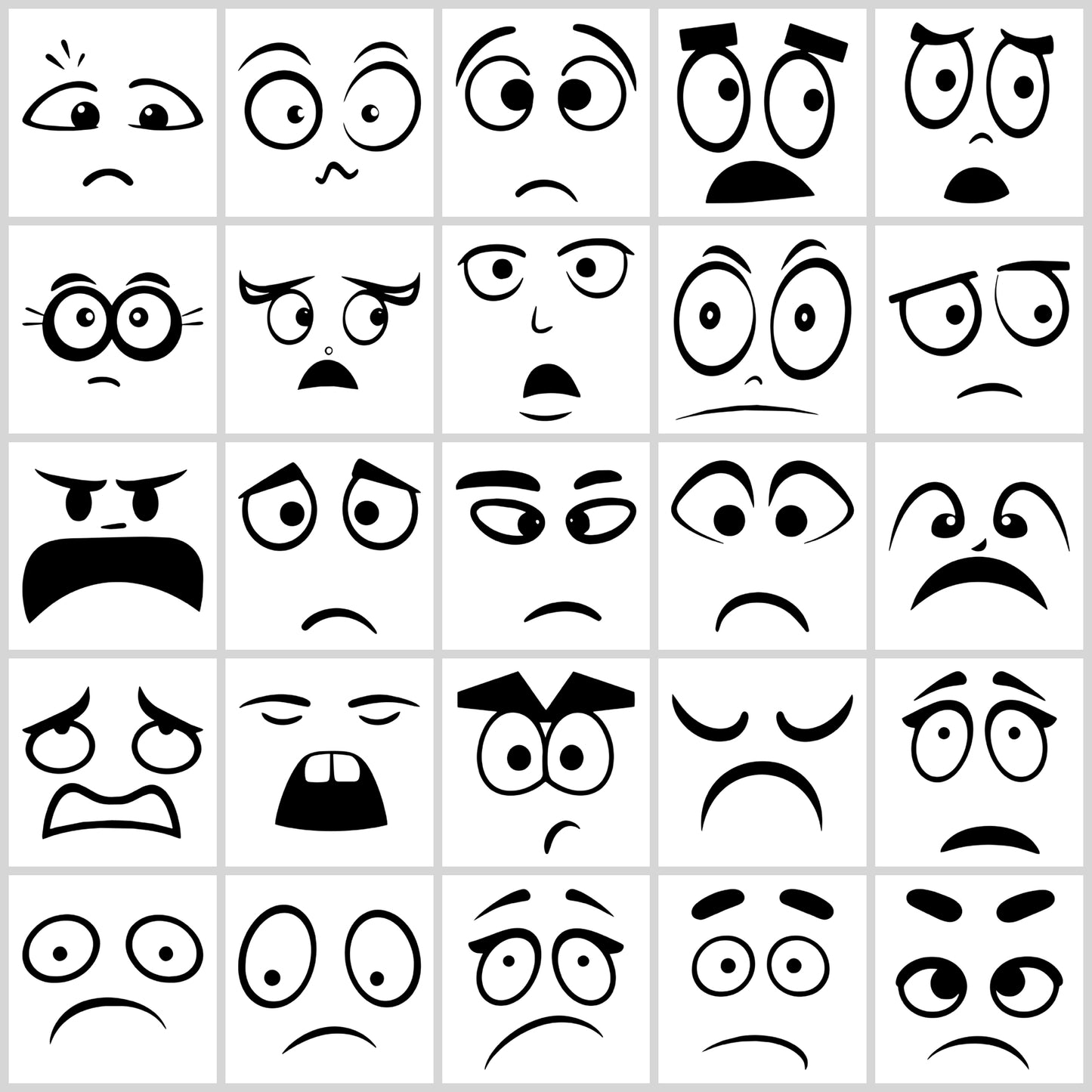 Cartoon Faces SVG Bundle | Resell Rights Included