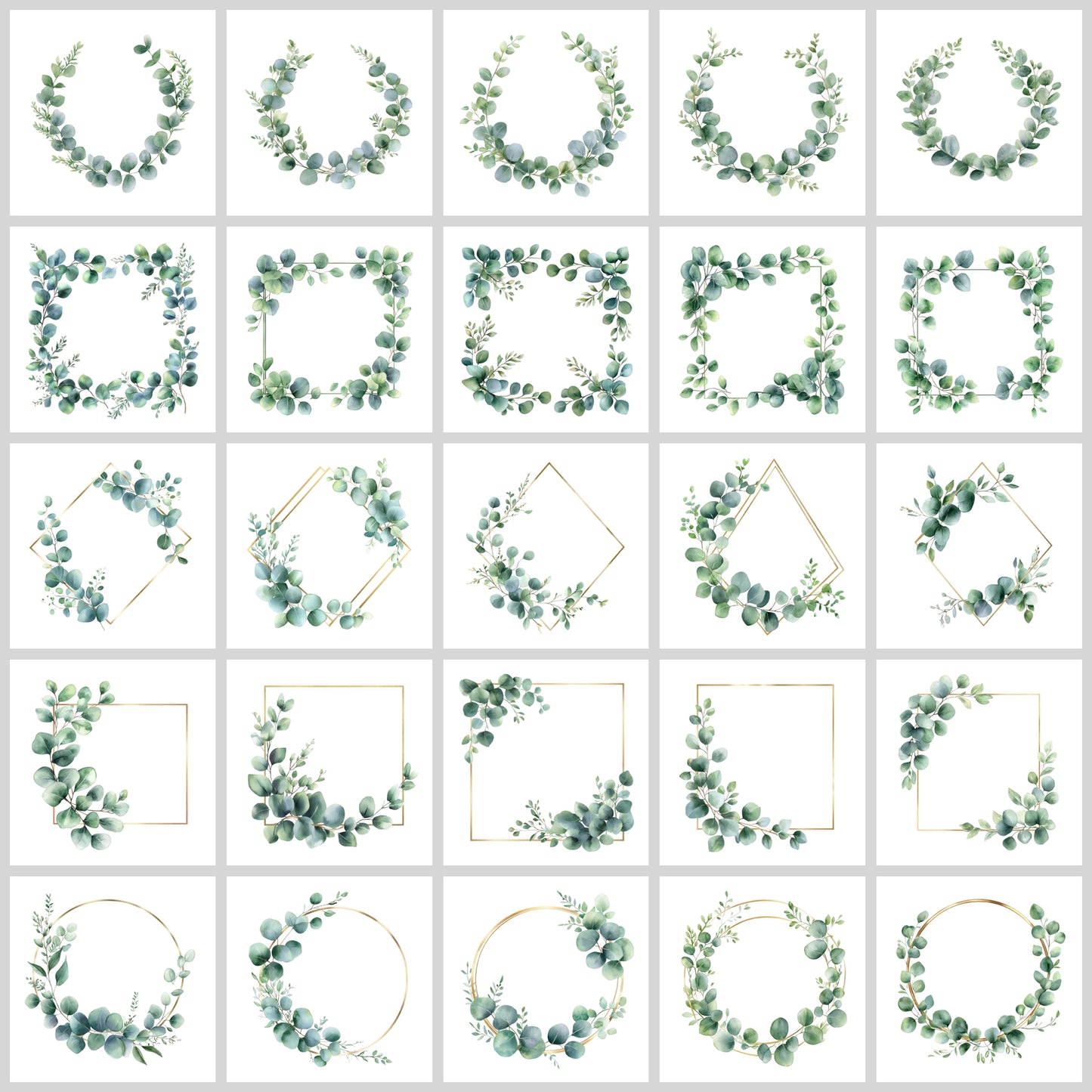 Eucalyptus Clipart Pack | Resell Rights Included