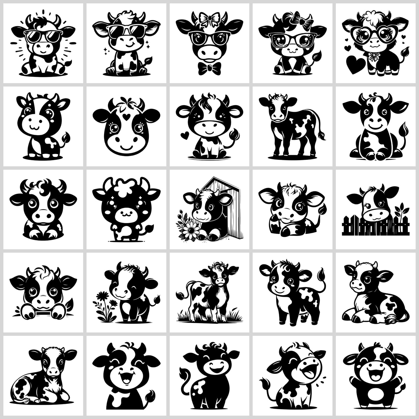 Cow SVG Bundle | Resell Rights Included