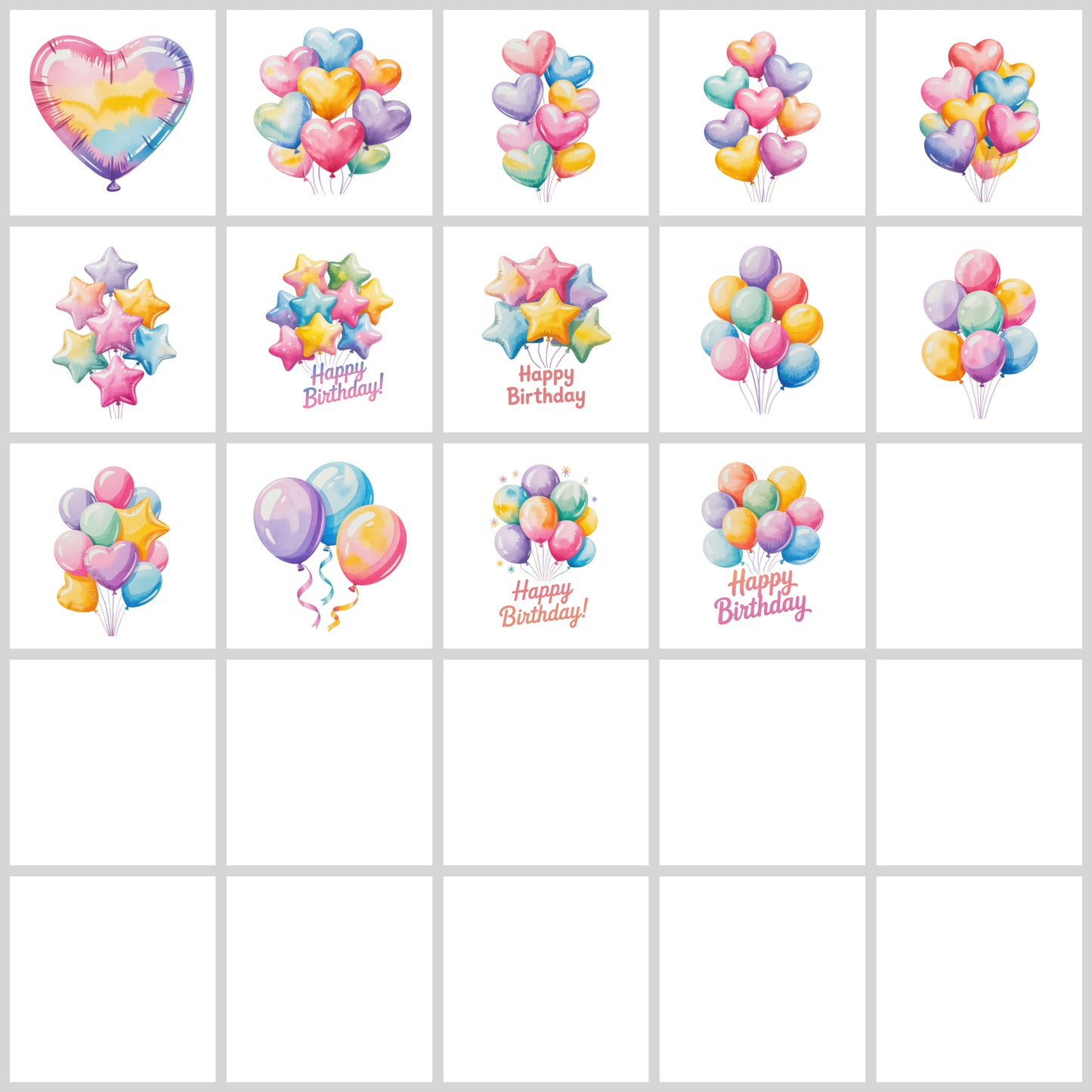 Birthday Party Clipart Pack | Resell Rights Included
