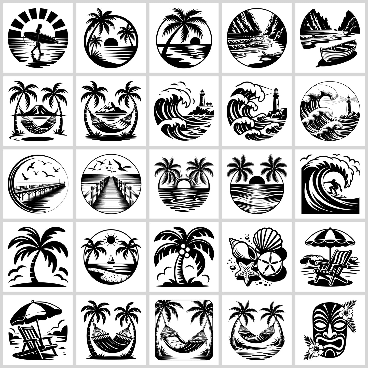 Beach SVG Bundle | Resell Rights Included