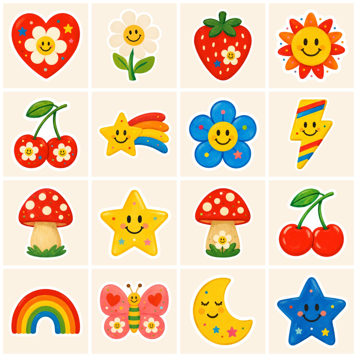 Retro Stickers