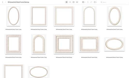 Whitewashed Wood Frame Mockups