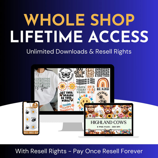 Whole Shop Lifetime Access with Resell Rights